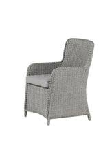 Wembley Outdoor - Essstuhl - grau/Weidengeflecht - Outdoor - Essstühle - ALVAHOME