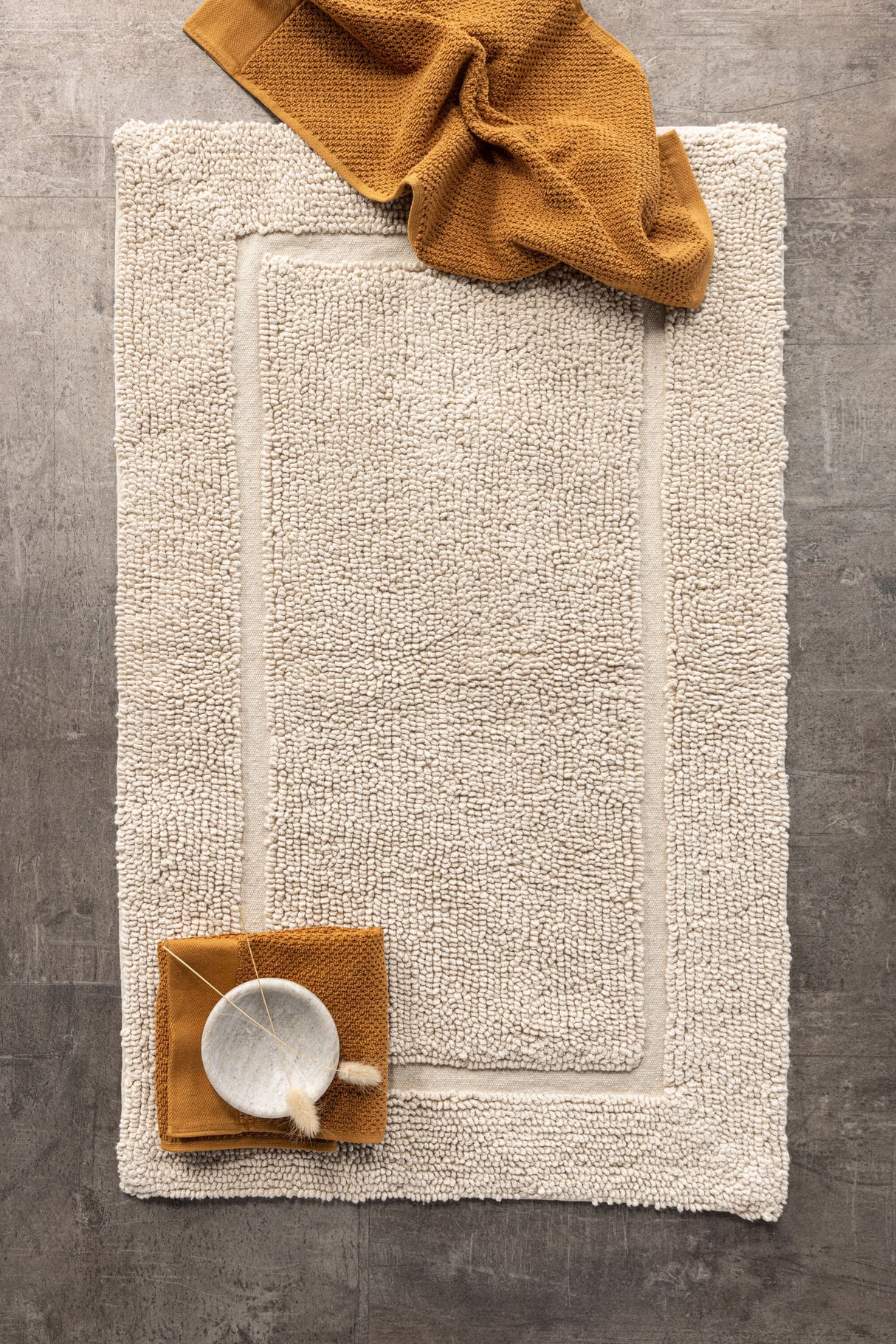 William Badezimmermatte - beige/Baumwolle - Badezimmermatten - ALVAHOME