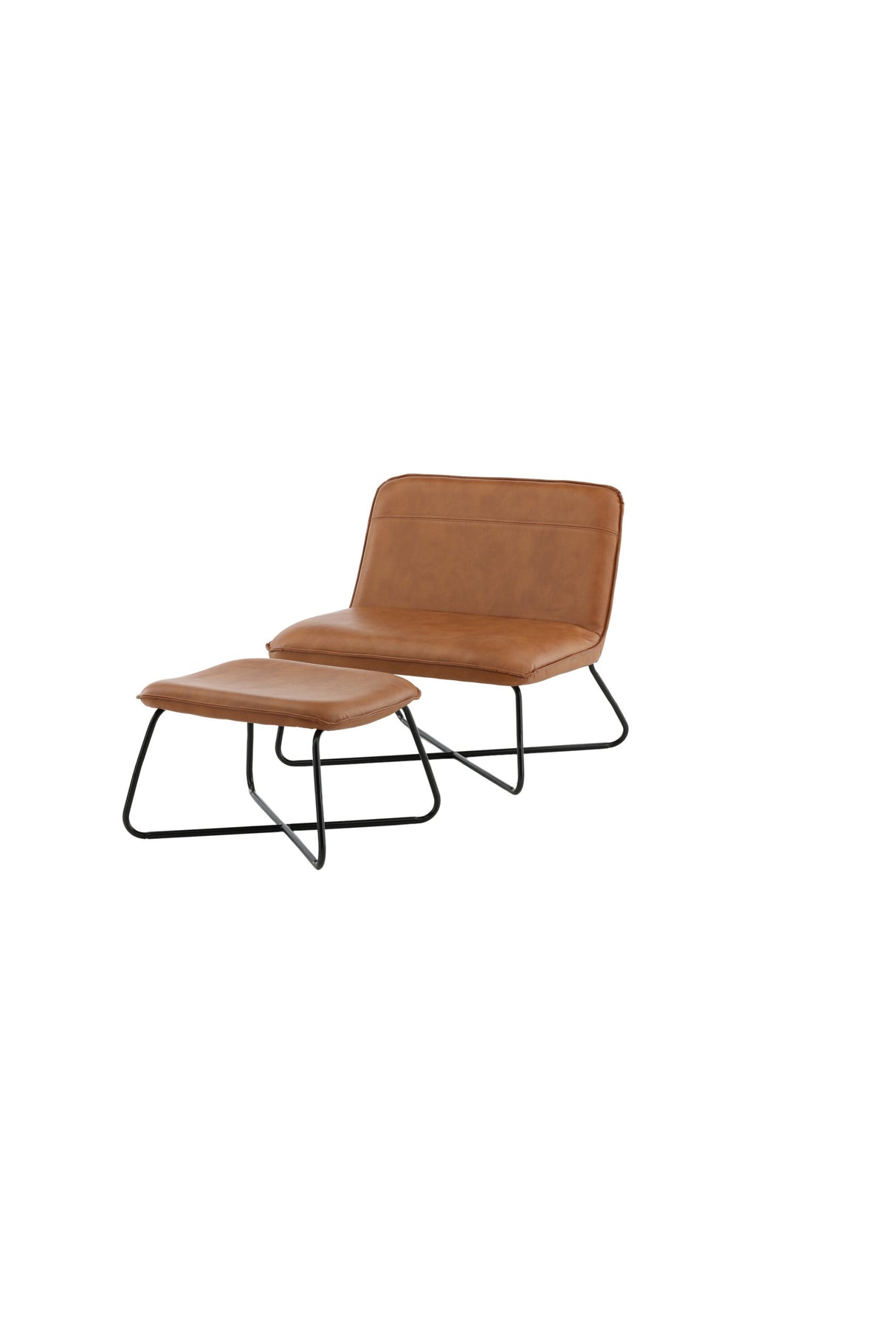 X Lounge - Stuhl - braun/PU - Lounge - Stühle - ALVAHOME