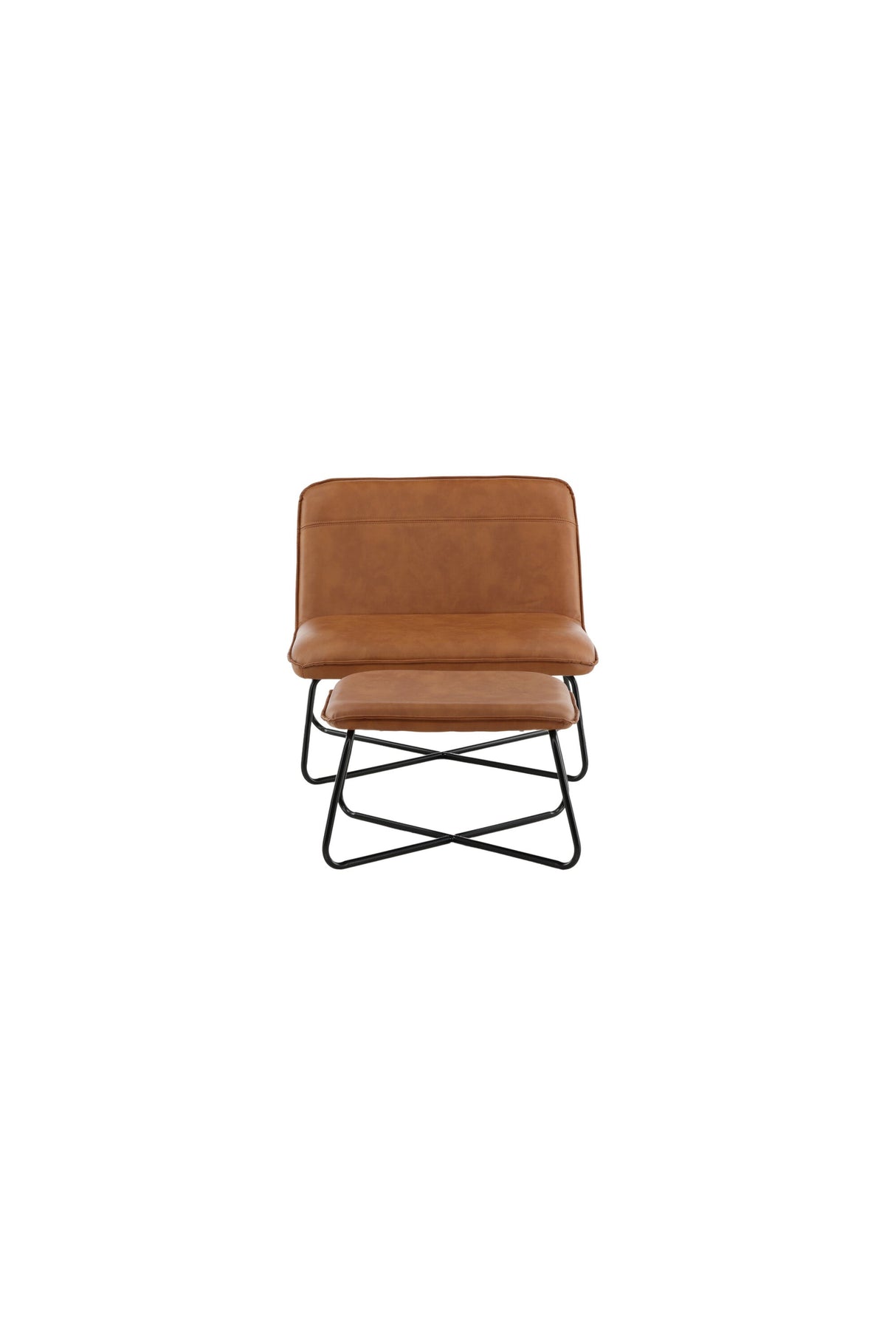 X Lounge - Stuhl - braun/PU - Lounge - Stühle - ALVAHOME