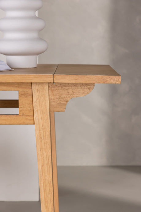 Yakidon rechteckiger Esstisch - braun/Gummi - Holz - Rechteckige Esstische - ALVAHOME