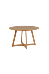 Yakidon runder Esstisch - braun/Gummi - Holz - Runde Esstische - ALVAHOME
