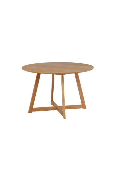 Yakidon runder Esstisch - braun/Gummi - Holz - Runde Esstische - ALVAHOME