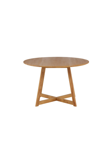 Yakidon runder Esstisch - braun/Gummi - Holz - Runde Esstische - ALVAHOME
