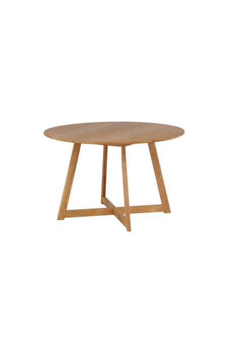 Yakidon runder Esstisch - braun/Gummi - Holz - Runde Esstische - ALVAHOME