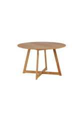 Yakidon runder Esstisch - braun/Gummi - Holz - Runde Esstische - ALVAHOME