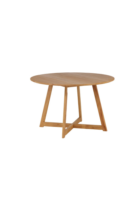 Yakidon runder Esstisch - braun/Gummi - Holz - Runde Esstische - ALVAHOME