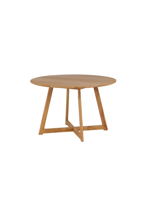 Yakidon runder Esstisch - braun/Gummi - Holz - Runde Esstische - ALVAHOME