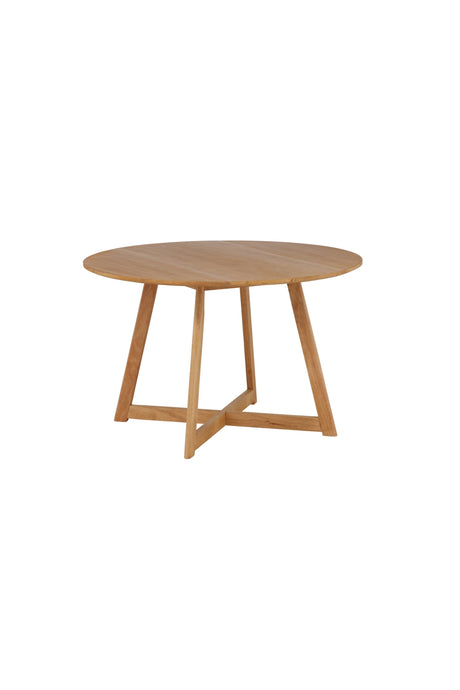 Yakidon runder Esstisch - braun/Gummi - Holz - Runde Esstische - ALVAHOME