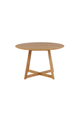 Yakidon runder Esstisch - braun/Gummi - Holz - Runde Esstische - ALVAHOME