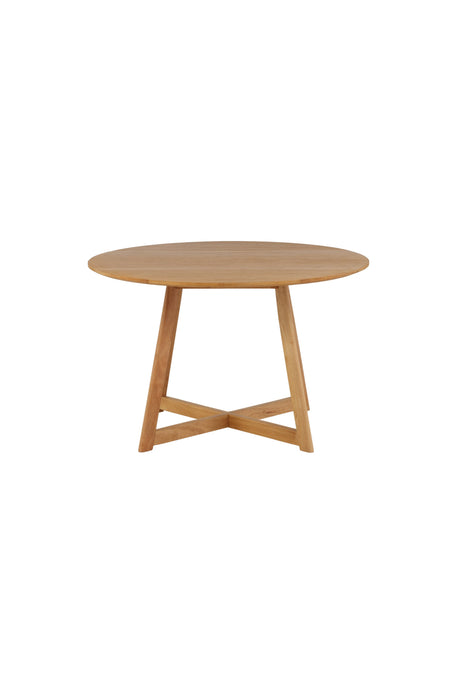 Yakidon runder Esstisch - braun/Gummi - Holz - Runde Esstische - ALVAHOME
