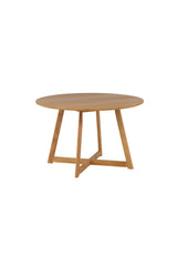 Yakidon runder Esstisch - braun/Gummi - Holz - Runde Esstische - ALVAHOME