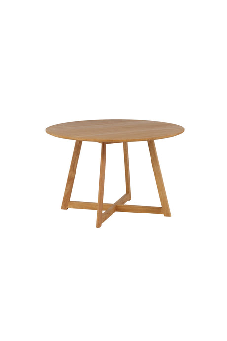 Yakidon runder Esstisch - braun/Gummi - Holz - Runde Esstische - ALVAHOME