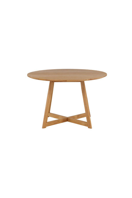 Yakidon runder Esstisch - braun/Gummi - Holz - Runde Esstische - ALVAHOME