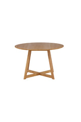 Yakidon runder Esstisch - braun/Gummi - Holz - Runde Esstische - ALVAHOME