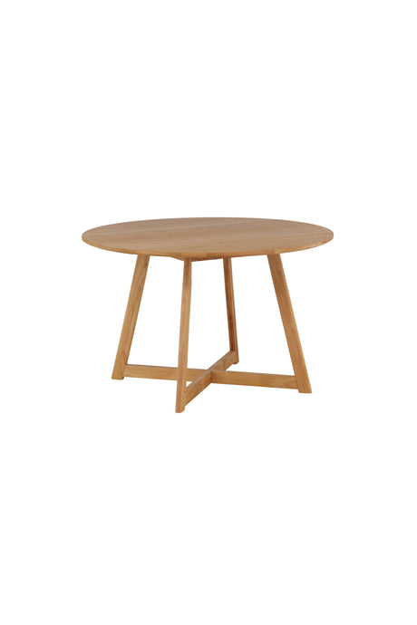 Yakidon runder Esstisch - braun/Gummi - Holz - Runde Esstische - ALVAHOME