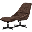 Yaro Relaxsessel mit Hocker - espresso - Relaxsessel - ALVAHOME