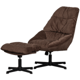 Yaro Relaxsessel mit Hocker - espresso - Relaxsessel - ALVAHOME