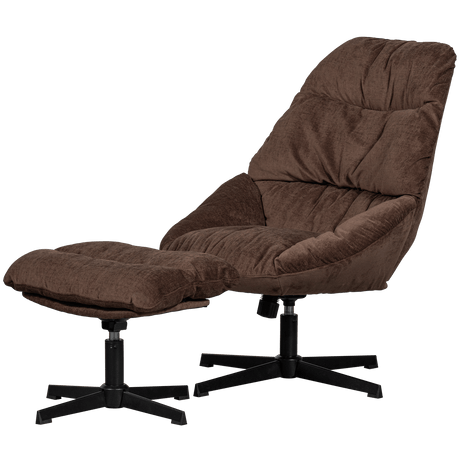 Yaro Relaxsessel mit Hocker - espresso - Relaxsessel - ALVAHOME