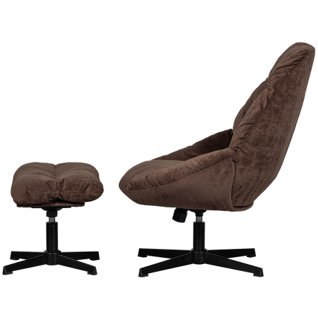 Yaro Relaxsessel mit Hocker - espresso - Relaxsessel - ALVAHOME