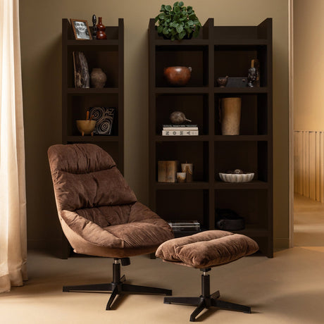 Yaro Relaxsessel mit Hocker - espresso - Relaxsessel - ALVAHOME