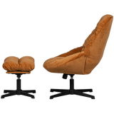 Yaro Relaxsessel mit Hocker - ingwer - Relaxsessel - ALVAHOME