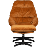 Yaro Relaxsessel mit Hocker - ingwer - Relaxsessel - ALVAHOME