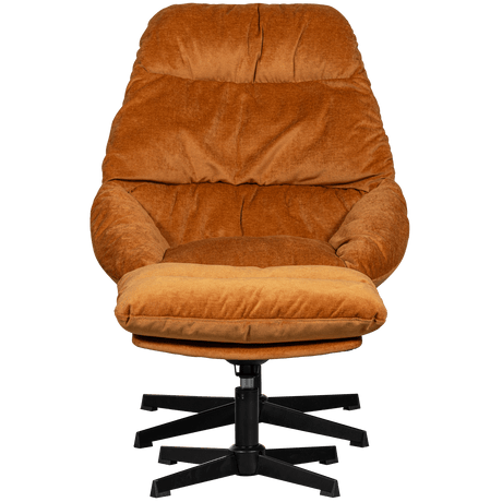 Yaro Relaxsessel mit Hocker - ingwer - Relaxsessel - ALVAHOME