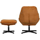 Yaro Relaxsessel mit Hocker - ingwer - Relaxsessel - ALVAHOME