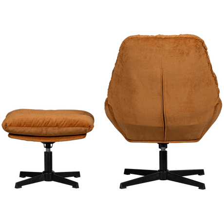 Yaro Relaxsessel mit Hocker - ingwer - Relaxsessel - ALVAHOME