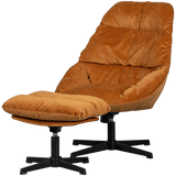 Yaro Relaxsessel mit Hocker - ingwer - Relaxsessel - ALVAHOME