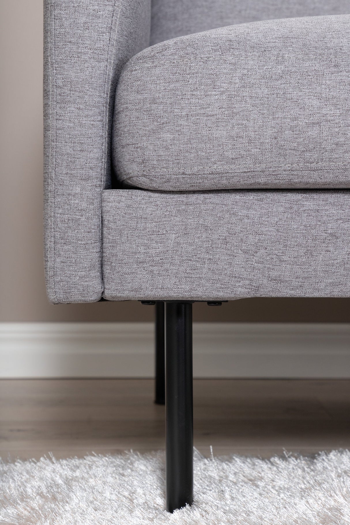 Zoom 2 - Sitzer Sofa - grau/Polyester - 2 - Sitzer Sofas - ALVAHOME