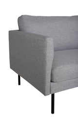Zoom 2 - Sitzer Sofa - grau/Polyester - 2 - Sitzer Sofas - ALVAHOME