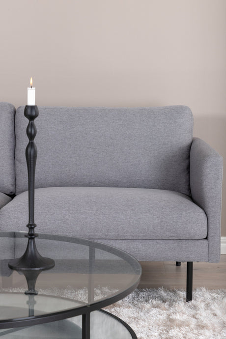 Zoom 2 - Sitzer Sofa - grau/Polyester - 2 - Sitzer Sofas - ALVAHOME