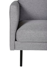 Zoom 2 - Sitzer Sofa - grau/Polyester - 2 - Sitzer Sofas - ALVAHOME