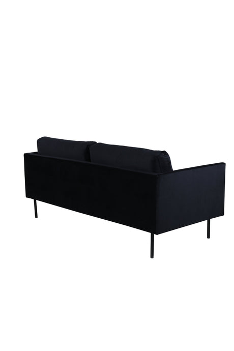 Zoom 2 - Sitzer Sofa - schwarz/Polyester - Samt - 2 - Sitzer Sofas - ALVAHOME
