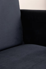 Zoom 2 - Sitzer Sofa - schwarz/Polyester - Samt - 2 - Sitzer Sofas - ALVAHOME