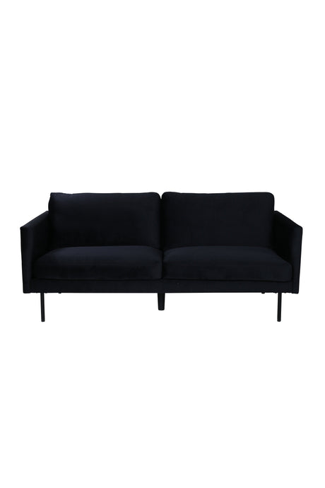 Zoom 2 - Sitzer Sofa - schwarz/Polyester - Samt - 2 - Sitzer Sofas - ALVAHOME