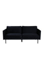 Zoom 2 - Sitzer Sofa - schwarz/Polyester - Samt - 2 - Sitzer Sofas - ALVAHOME