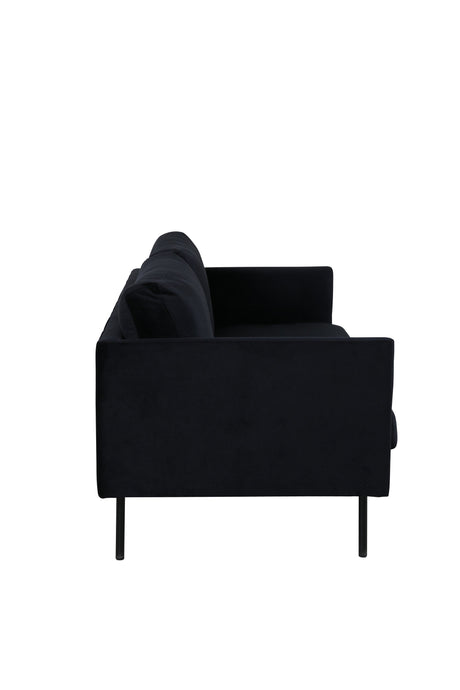Zoom 2 - Sitzer Sofa - schwarz/Polyester - Samt - 2 - Sitzer Sofas - ALVAHOME