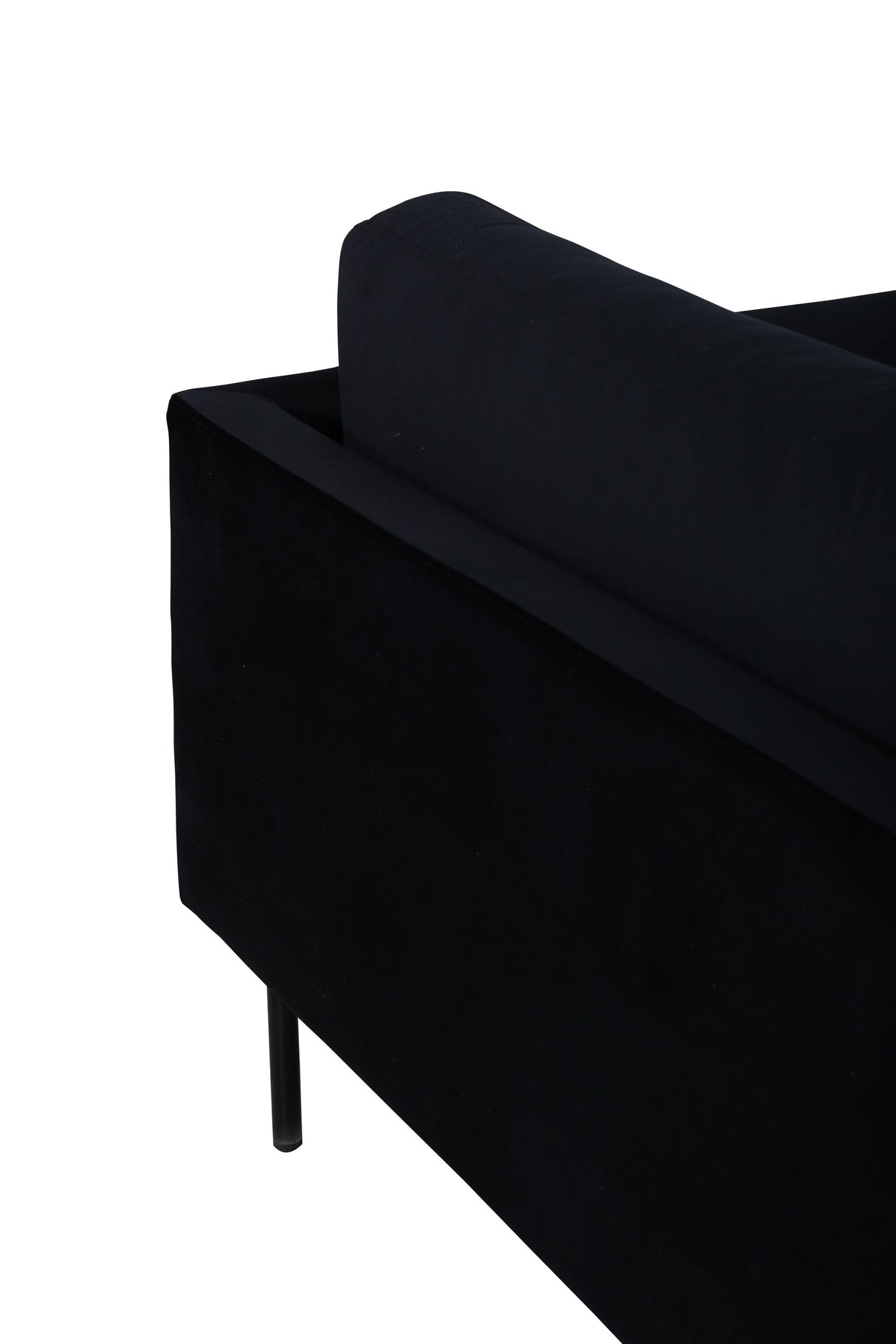 Zoom 2 - Sitzer Sofa - schwarz/Polyester - Samt - 2 - Sitzer Sofas - ALVAHOME