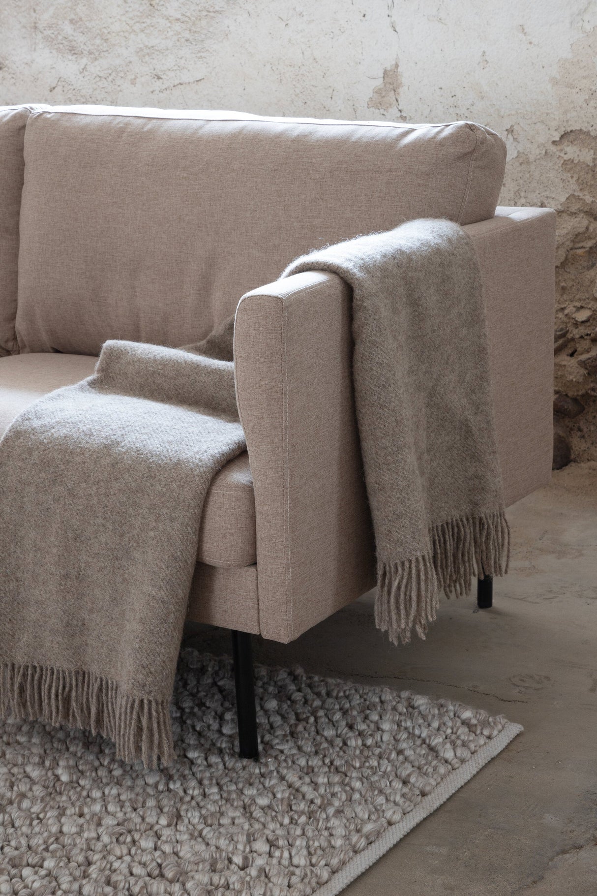 Zoom 3 - Sitzer Sofa - braun/Polyester - 3 - Sitzer Sofas - ALVAHOME