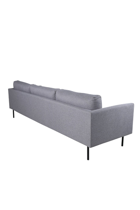 Zoom 3 - Sitzer Sofa - grau/Polyester - 3 - Sitzer Sofas - ALVAHOME