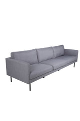 Zoom 3 - Sitzer Sofa - grau/Polyester - 3 - Sitzer Sofas - ALVAHOME
