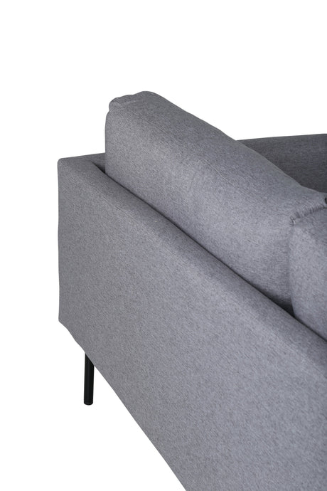 Zoom 3 - Sitzer Sofa - grau/Polyester - 3 - Sitzer Sofas - ALVAHOME