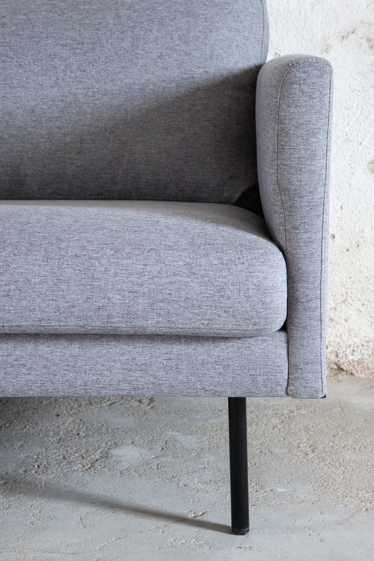 Zoom 3 - Sitzer Sofa - grau/Polyester - 3 - Sitzer Sofas - ALVAHOME