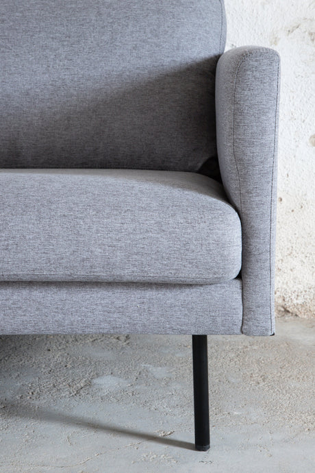 Zoom 3 - Sitzer Sofa - grau/Polyester - 3 - Sitzer Sofas - ALVAHOME