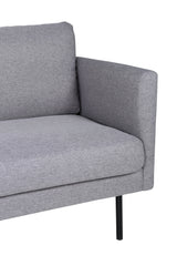Zoom 3 - Sitzer Sofa - grau/Polyester - 3 - Sitzer Sofas - ALVAHOME