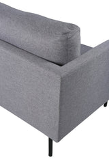 Zoom 3 - Sitzer Sofa - grau/Polyester - 3 - Sitzer Sofas - ALVAHOME
