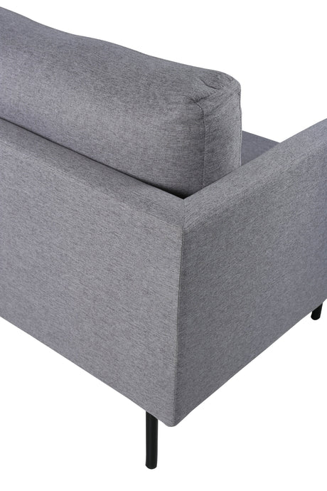 Zoom 3 - Sitzer Sofa - grau/Polyester - 3 - Sitzer Sofas - ALVAHOME